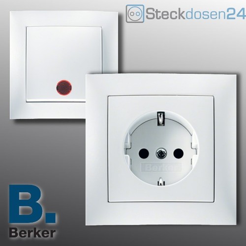 Berker steckdose polarweiß - berker, s1